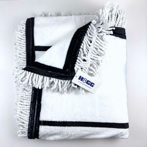 NWT HOGG 20 Panel Sublimatable Blanket Unisex OS White DIY Photo Fringe Throw